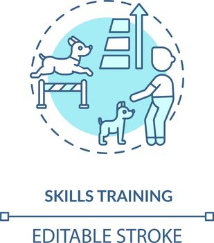 Skills training concept icon