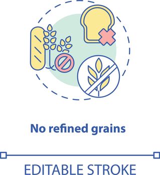 No refined grains concept icon
