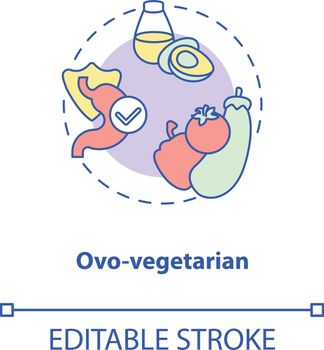 Ovo vegetarian concept icon