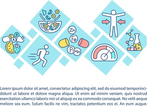 Diet concept icon with text