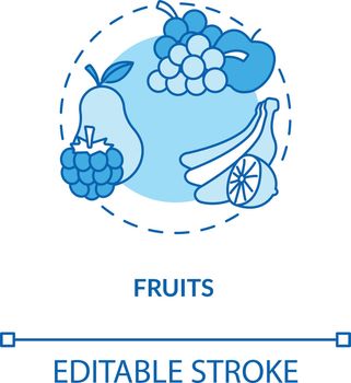 Fruits concept icon