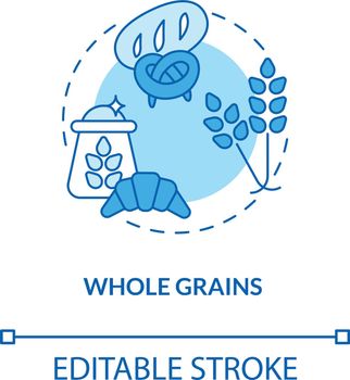 Whole grains concept icon