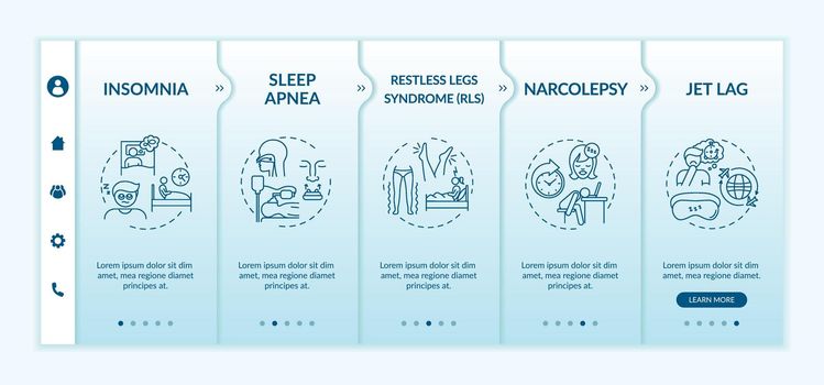 Insomnia onboarding vector template