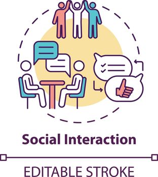 Social interaction concept icon