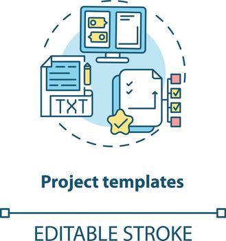 Project templates concept icon