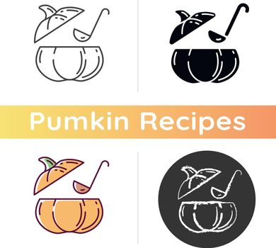 Pumpkin soup icon