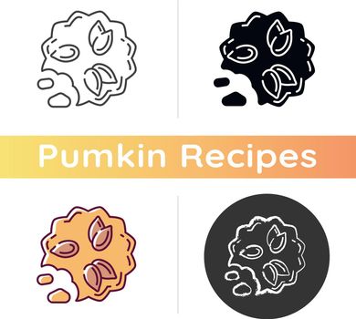 Pumpkin seed cookies icon