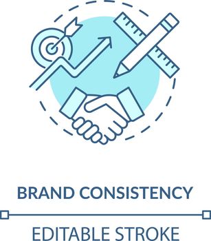 Brand consistency concept icon