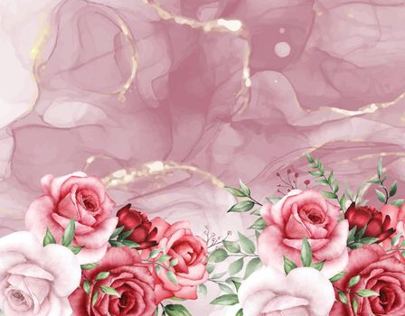 romantic floral background maroon flower