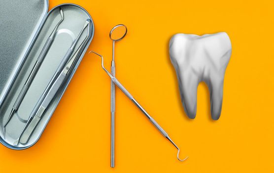 dental instrument and artificial tooth