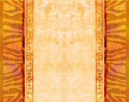 Grunge background - african traditional patterns