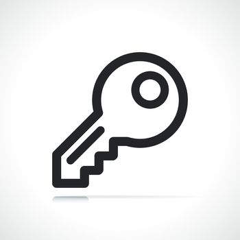 key or password line icon