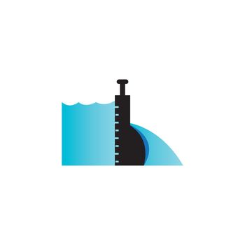 Water dam logo
