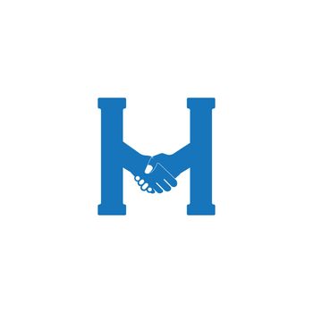 Hand shake logo