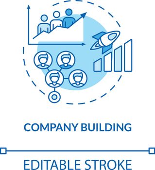 Company building concept icon