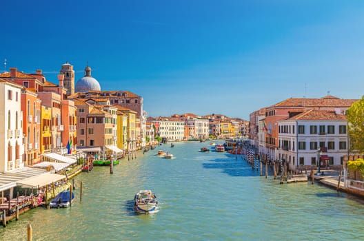 Venice cityscape with Grand Canal waterway