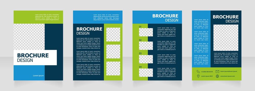 Environment protection strategy blank brochure design