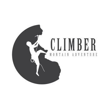Rock climbing logo