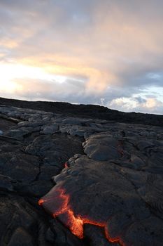 lava surface flow