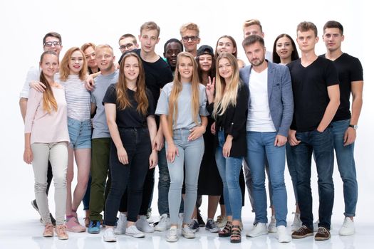 diverse multinational group of young business people
