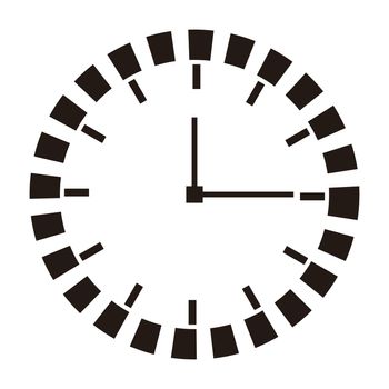 Stylish clock icons. Simple vector.