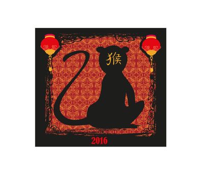 Happy Chinese New year 2016 : year of the monkey