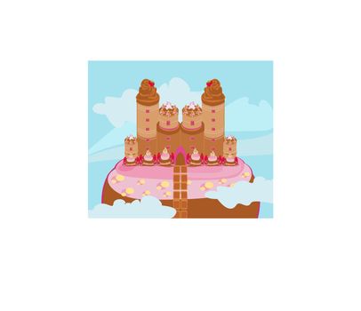castle with candy