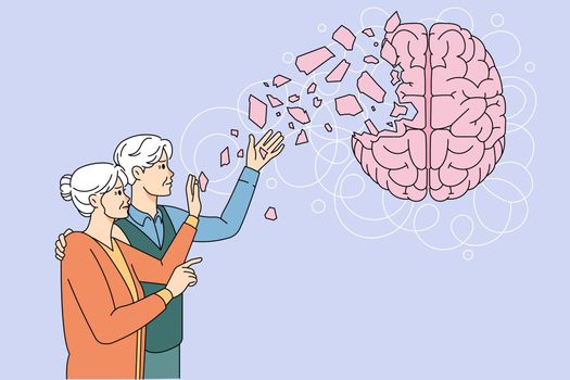 Elderly people suffer from memory loss