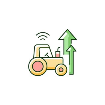 Agricultural modernization RGB color icon