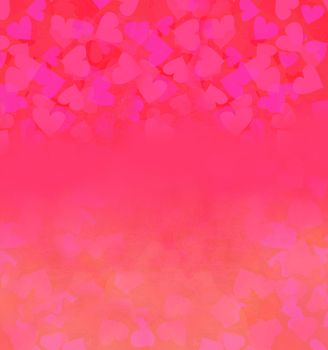 Valentine Hearts Abstract Background