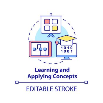 Learn and apply concepts concept icon