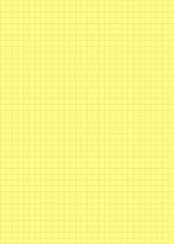 Blank notebook sheet with margins and yellow squares