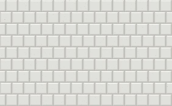 Subway tiles horizontal white background Metro brick decor seamless pattern for kitchen