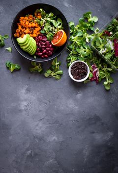 Quinoa salad background
