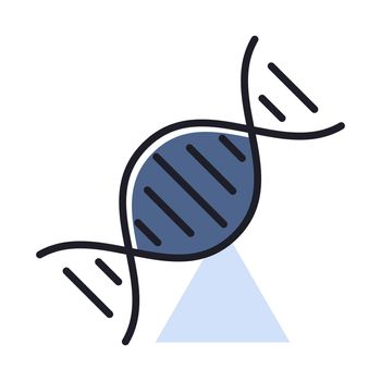 DNA vector icon. Medical sign