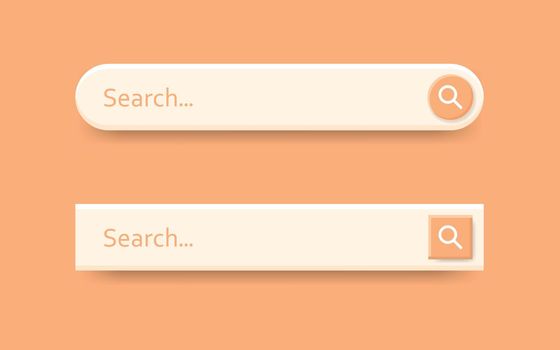 Search bar in flat style. Website address vector illustration on isolated background. Internet link sign business concept.