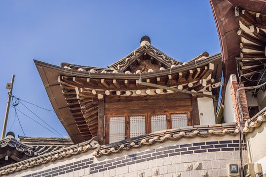 Bukchon Hanok Village is one of the famous place for Korean traditional houses have been preserved