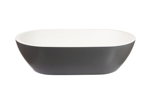 Black oval washbasin