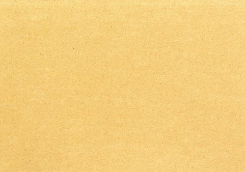 Very large scan image of light caramel brown uncoated kraft paper texture recycled rough fiber grain background for presentation wallpaper with copy space for text or material mockups