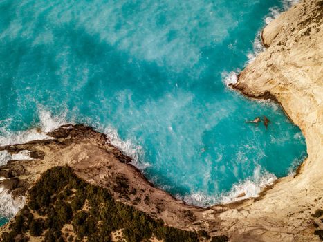 Aerial View Of Mediterranean Cliffs 