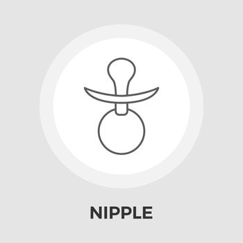 Nipple vector flat icon