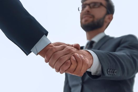 Success concept in business - handshake of partners