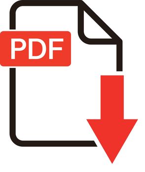 PDF Data Download Icon. Simple vector.
