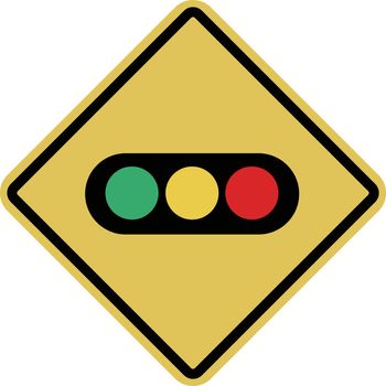 Signal machine sign icon. Flat vector icon. Traffic light.