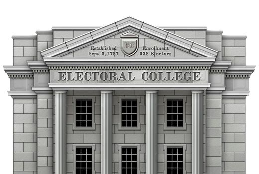 Electoral College 3D Illustration