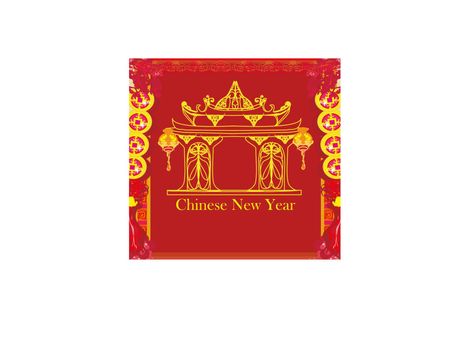 Oriental Happy Chinese New Year card