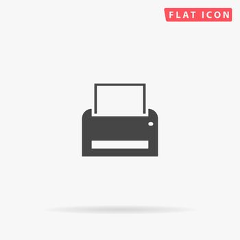 Printer flat vector icon