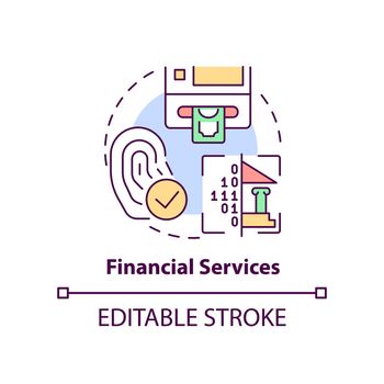 Financial services concept icon
