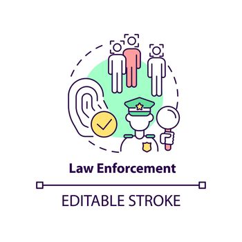 Law enforcement concept icon