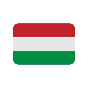 Hungary flag vector icon on white background